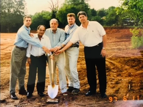 The Salabarria Family breaking ground on their first senior living facility. 